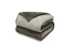 Edredom King Plush Flannel Chocolate Escuro/Claro 1pc - 3