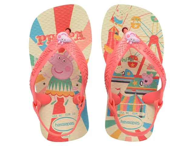 Chinelo Havaianas N.Baby Peppa Pig Buttercream/Coral Tam 20-21