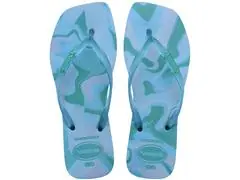 Chinelo Havaianas Square Jelly Fc Azul Lavanda Tam 35-36 - 0