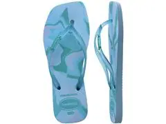 Chinelo Havaianas Square Jelly Fc Azul Lavanda Tam 39-40 - 4
