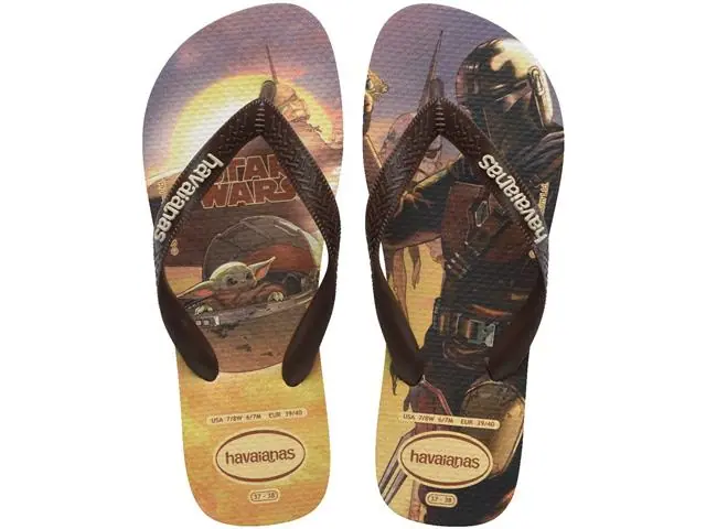 Chinelo Havaianas Star Wars Bege/Bege Tam 41-42