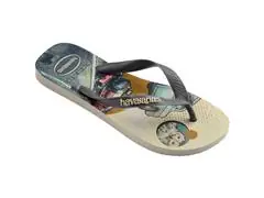 Chinelo Havaianas Harry Potter Bege Palha/Cinza Aco Tam 37-38 - 1