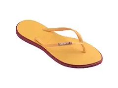 Chinelo Havaianas Slim Point Amaranto/Amarelo Caja Tam 35-36 - 1
