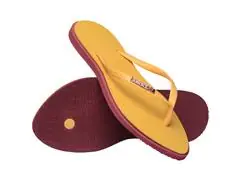 Chinelo Havaianas Slim Point Amaranto/Amarelo Caja Tam 35-36 - 3
