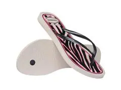 Chinelo Havaianas Slim Animals Bege Palha/Cinza Dark Metalico Tam 39-4 - 3