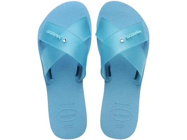 Chinelo Havaianas Aqua Jelly Fc Azul Lavanda Tam 35-36