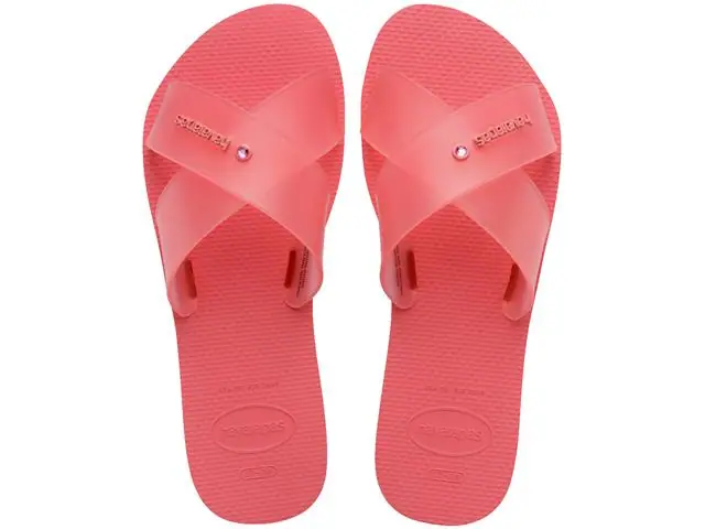 Chinelo Havaianas Aqua Jelly Fc Coral Tropical Tam 33-34