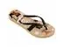 Chinelo Havaianas Slim Pets Dourado/Preto Tam 39-40 - 1