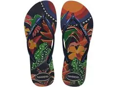 Chinelo Havaianas Slim Tropical Marinho/Marinho Tam 35-36 - 0