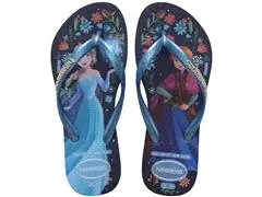 Chinelo Havaianas Kids Slim Princess Azul/Azul Lavanda Tam 27-28 - 0