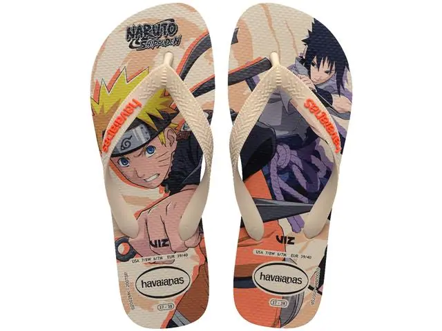 Chinelo Havaianas Top Naruto Areia/Areia Tam 39-40