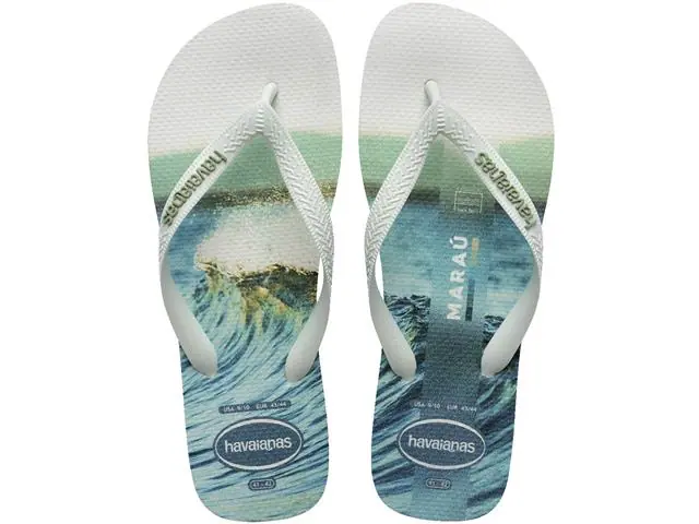Chinelo Havaianas Top Surfer I Branco/Branco Tam 41-42