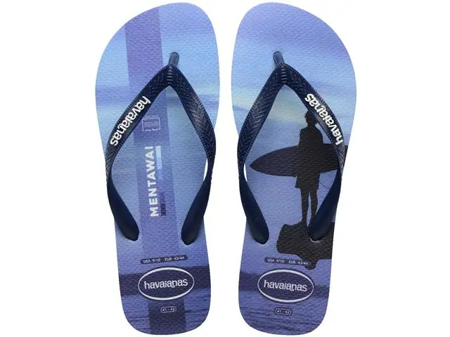 Chinelo Havaianas Top Surfer I Azul Lavanda Tam 43-44