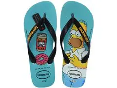 Chinelo Havaianas Simpsons Azul Tradi/Preto Tam 41-42 - 0