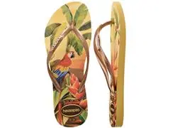 Chinelo Havaianas Slim Tropical Amarelo Caja Tam 33-34 - 4