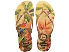 Chinelo Havaianas Slim Tropical Amarelo Caja Tam 37-38 - 0