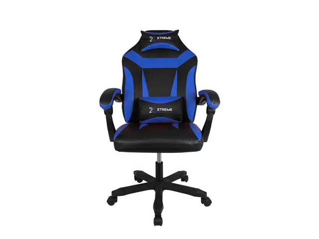 CADEIRA XTREME GAMERS SUPRA PRETA E AZUL NA