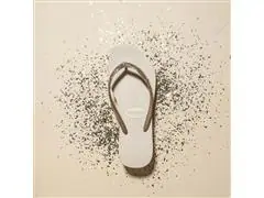 Chinelo Havaianas Slim Glitter Ii Areia Tam 37-38 - 5