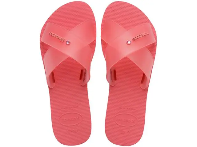 Chinelo Havaianas Aqua Jelly Fc Coral Tropical