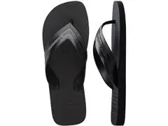 Chinelo Havaianas Hybrid Be Preto/Preto - 5