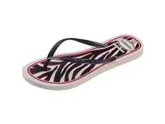 Chinelo Havaianas Slim Animals Bege Palha/Cinza Dark Metalico - 5