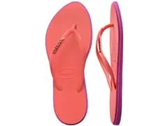 Chinelo Havaianas Slim Point Rosa Gum/Coral Tropical - 4