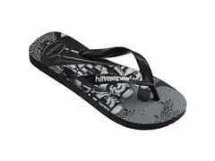 Chinelo Havaianas Star Wars Preto/Preto/Branco - 1