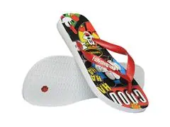 Chinelo Havaianas Top D Classics Branco/Vermelho Hibisco - 3