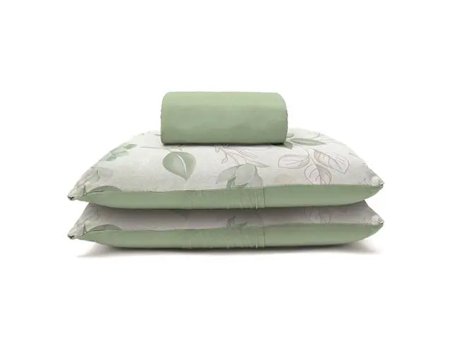 Jogo Cama Casal Basic Rolinho Est.Dominique Verde 3pc