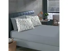 Jogo Cama King Basic Rolinho Est.Natan Grafite 3pc - 0