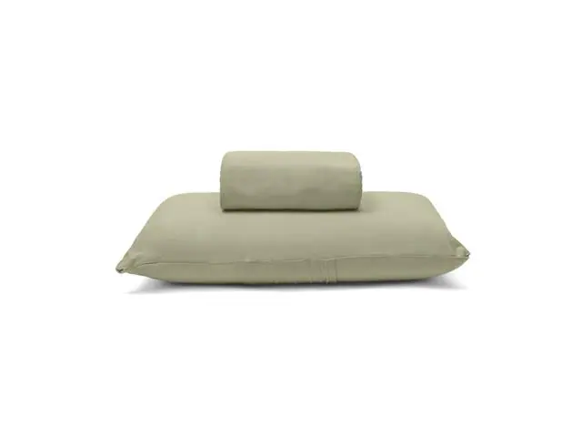 Jogo Cama Solteiro Basic Rolinho Liso 278 Verde Musgo 2pc