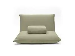 Jogo Cama Solteiro Basic Rolinho Liso 278 Verde Musgo 2pc - 3