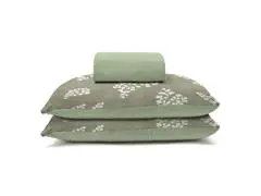 Jogo Cama King Basic Rolinho Est.Avencas Oliva 3pc