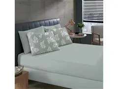 Jogo Cama King Basic Rolinho Est.Avencas Oliva 3pc - 2