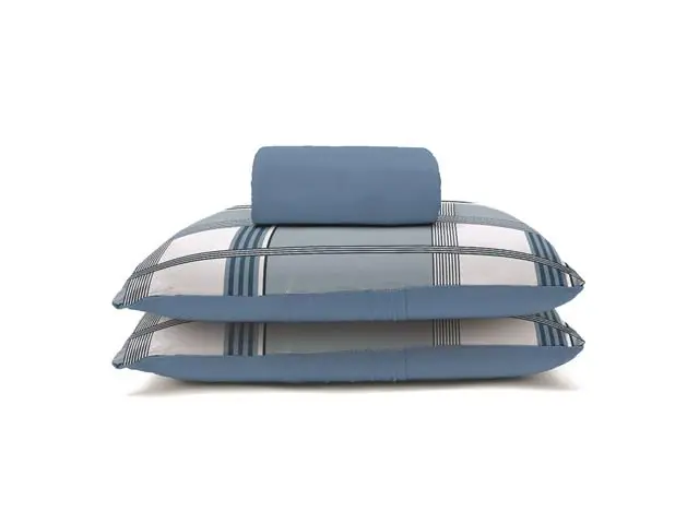 Jogo Cama Solteiro Basic Rolinho Est.Oliver Azul 2pc