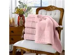 Kit Toalha Social Cristal 30x50 Renascenca 600 Prata 2pc - 3