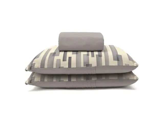 Jogo Cama Solteiro Basic Rolinho Est.Natan Grafite 2pc