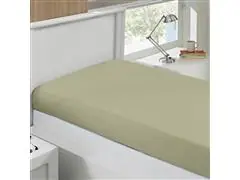 Lencol Queen Basic Rolinho Malha Liso 278 Verde Musgo 1pc