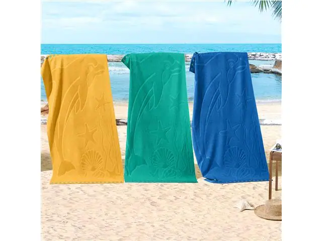 Toalha Golfinho Praia 714103 81x150 5589 Azul Bic 1pc