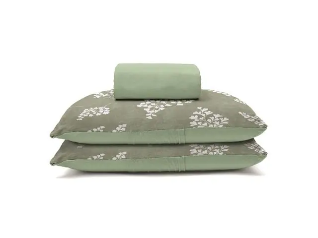 Jogo Cama Solteiro Basic Rolinho Est.Avencas Oliva 2pc