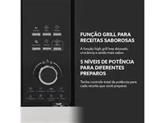 Forno Micro-ondas de Embutir 23L Oster Black Inox 110V - 5