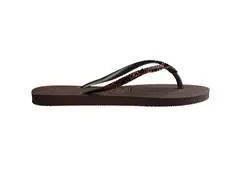 Chinelo Havaianas Slim Glitter Ii Café Tam 35-36 - 2