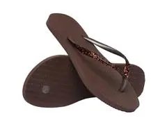 Chinelo Havaianas Slim Glitter Ii Café Tam 35-36 - 3