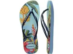 Chinelo Havaianas Slim Tropical Azul/Azul Tam 39-40 - 4