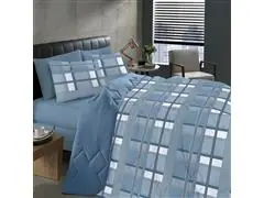 Jogo de Cama Solteiro Buettner Sonata Color Cinza 2 Peças - 0