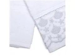 Kit Toalha Buettner Social com Renda Branco - 1