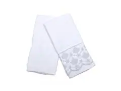 Kit Toalha Buettner Social com Renda Branco - 0