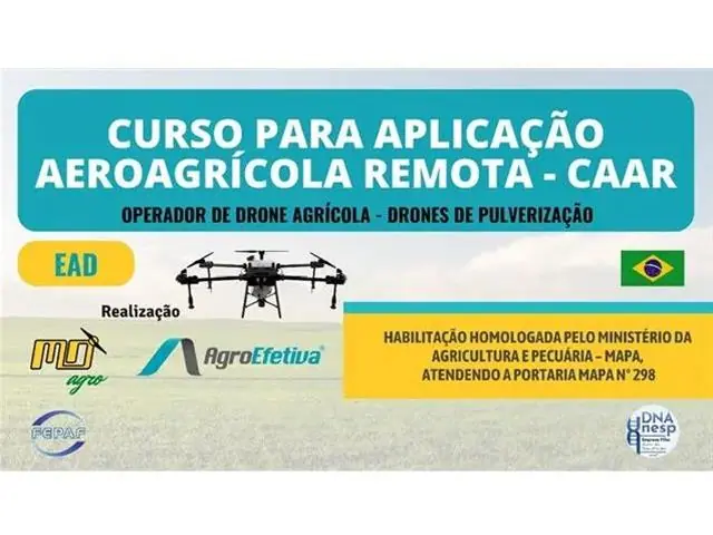 CAAR - CURSO PARA APLICAÇÃO AEROAGRÍCOLA REMOTA (EaD)