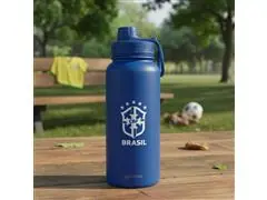 Garrafa Termica Gocase Azul Brasil Copa 950ml - 1