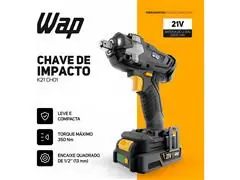 Chave de Impacto A Bateria 21V WAP K21 CH01 - 2